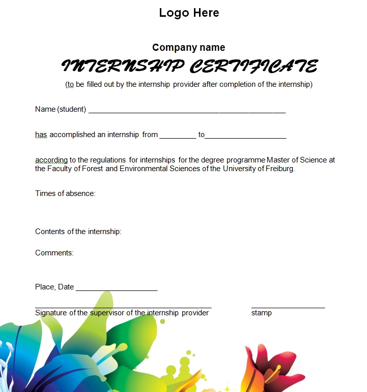 Certificate of Completion Template 10