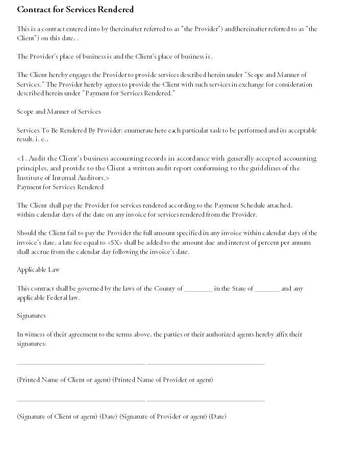 Contract Template 01