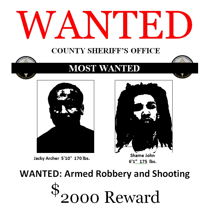 FBI wanted poster template 03