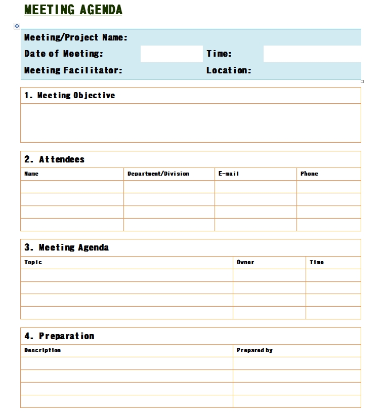 Meeting Notes Template 11