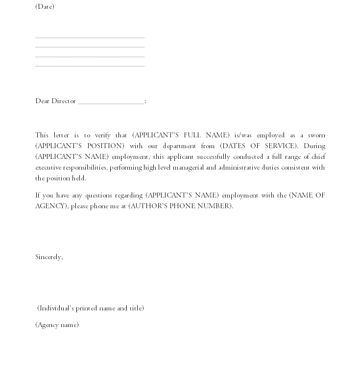 Proof of employment letter 01