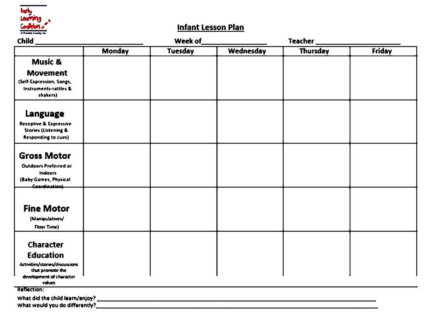Provider Sample Lesson Plan templates
