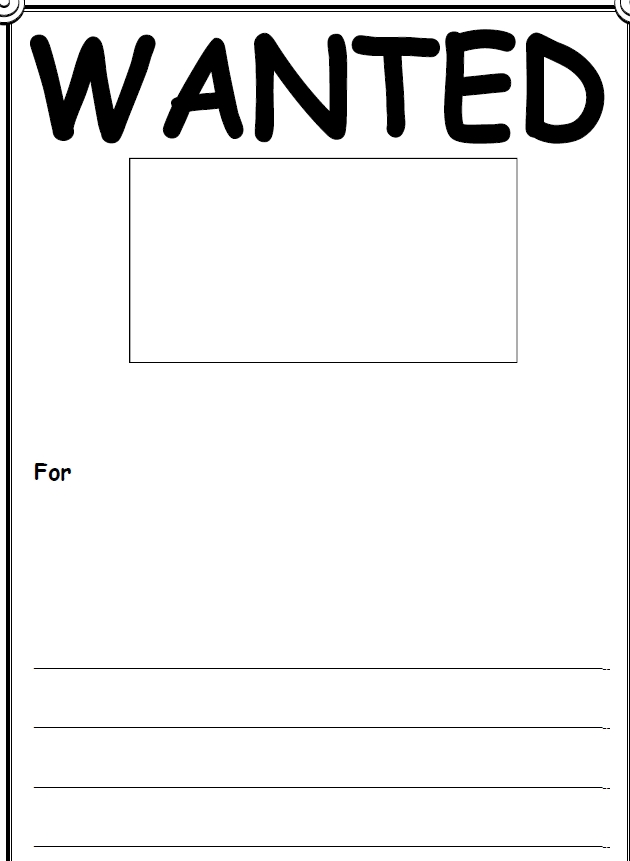 Wanted Poster Template 03