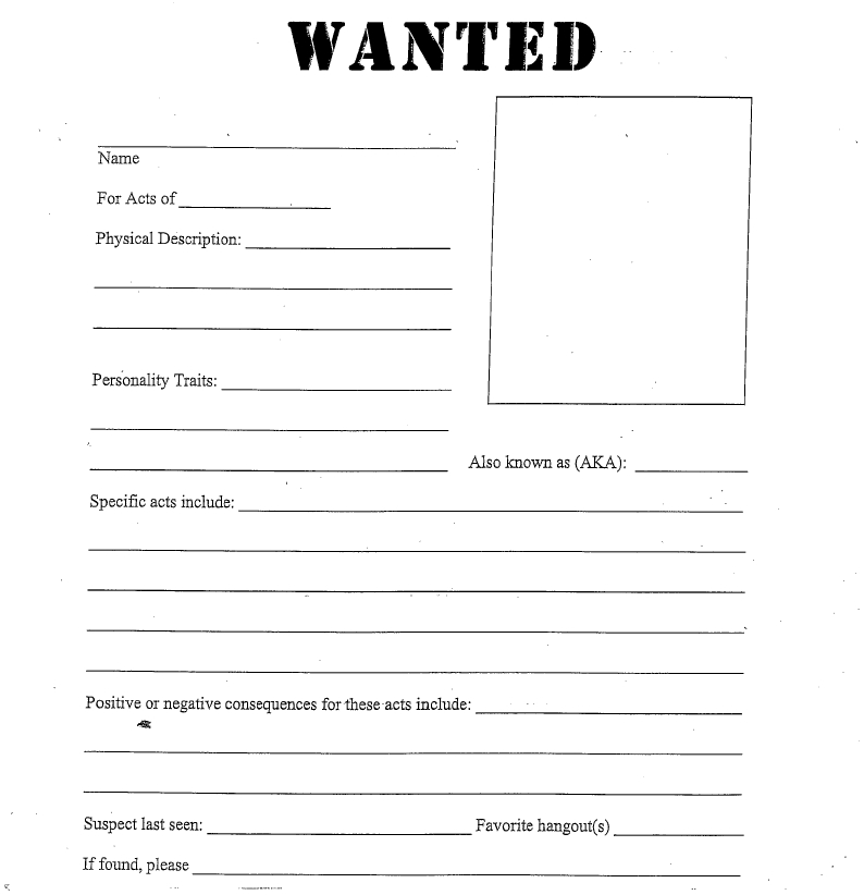 Wanted Poster Template 04