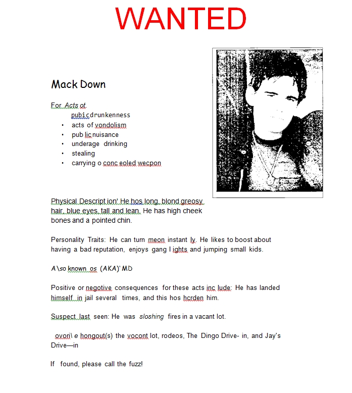 Wanted Poster Template 06