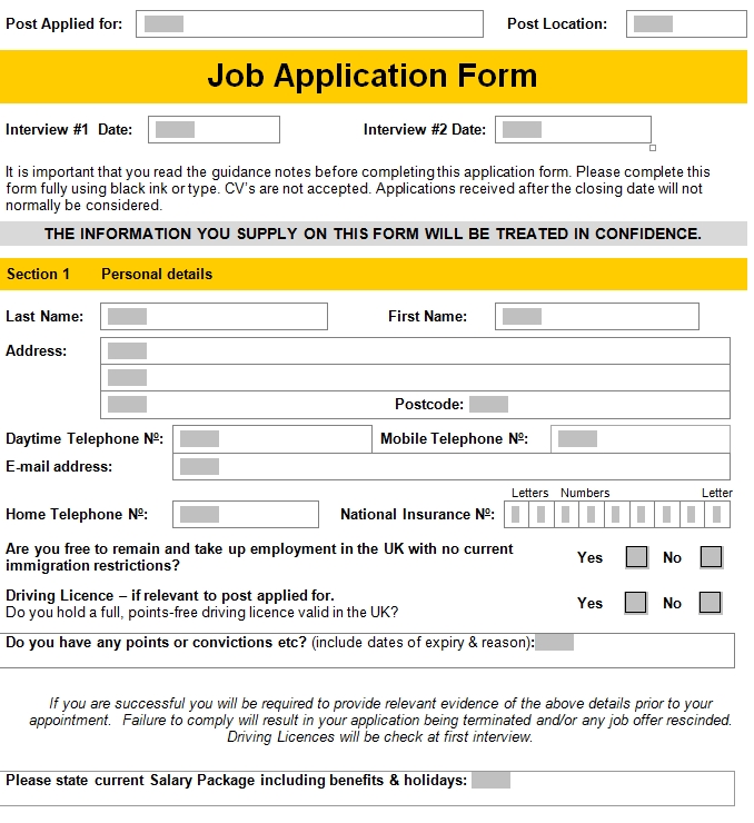 employment application template 39