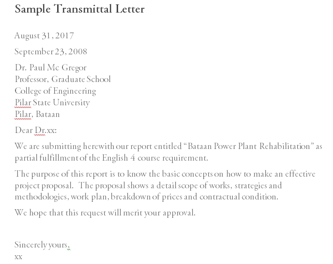 letter of transmittal template 10