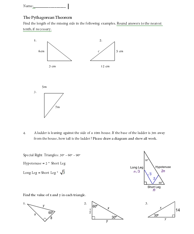 pythagorean theorem 20