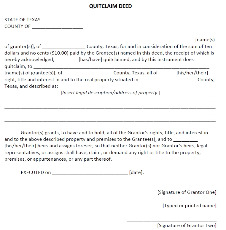 quit claim deed template 23