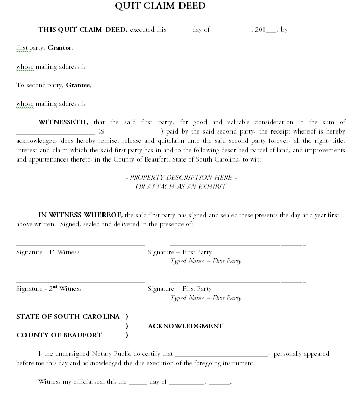 quit claim deed template 32