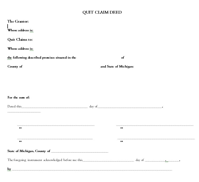 quit claim deed template 33