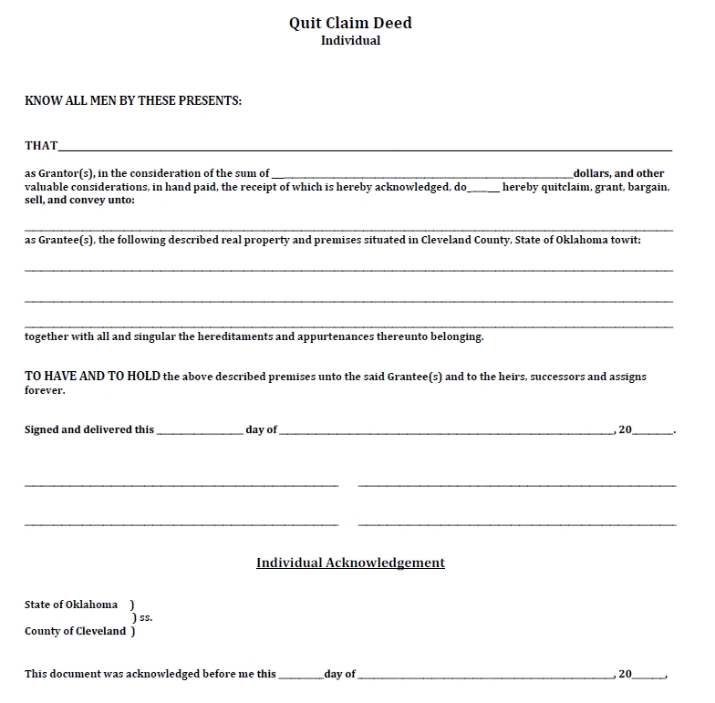 quit claim deed template 45