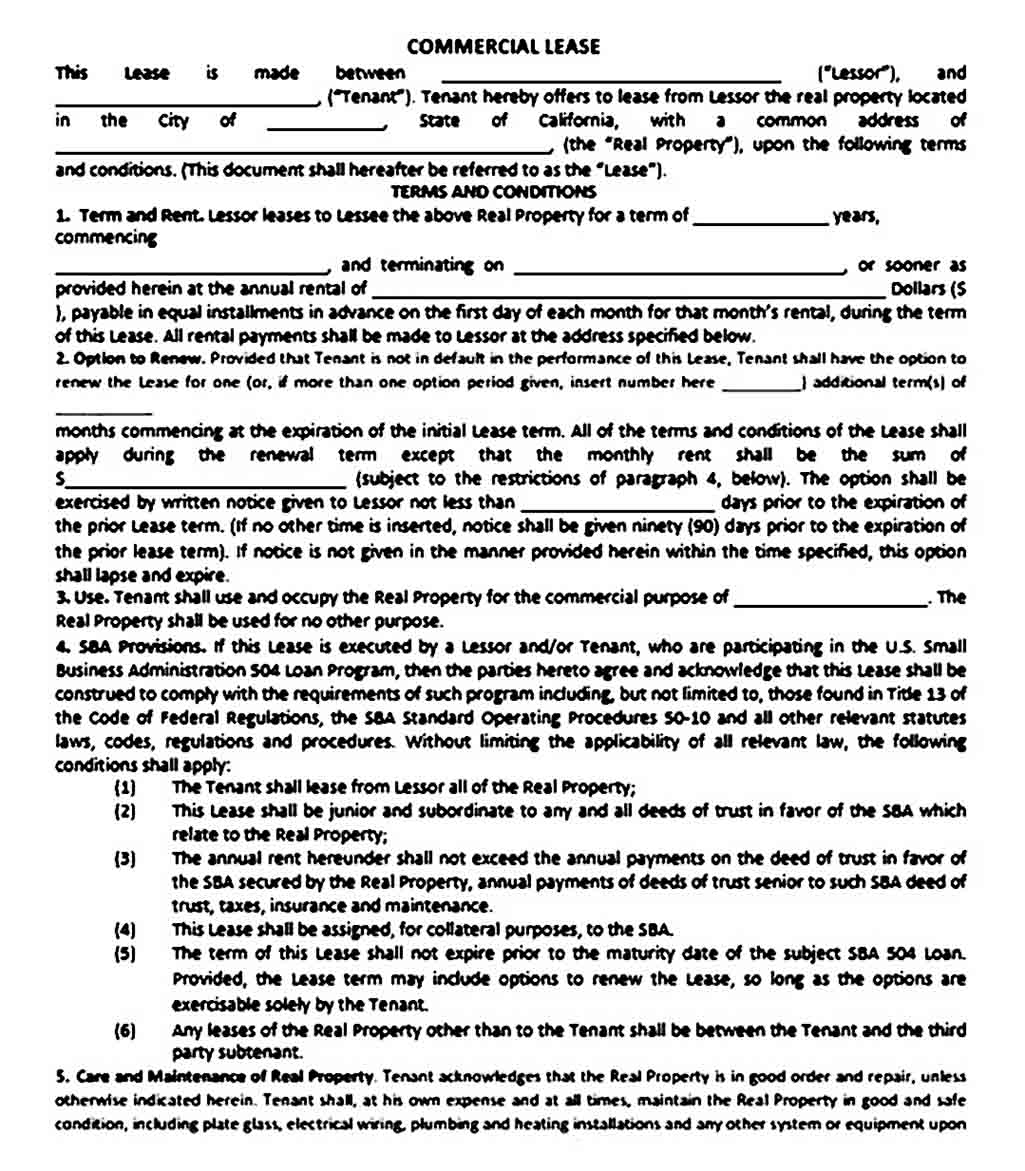 simple office lease agreement