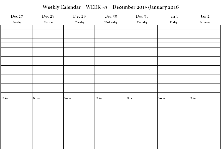 weekly calendar template 07