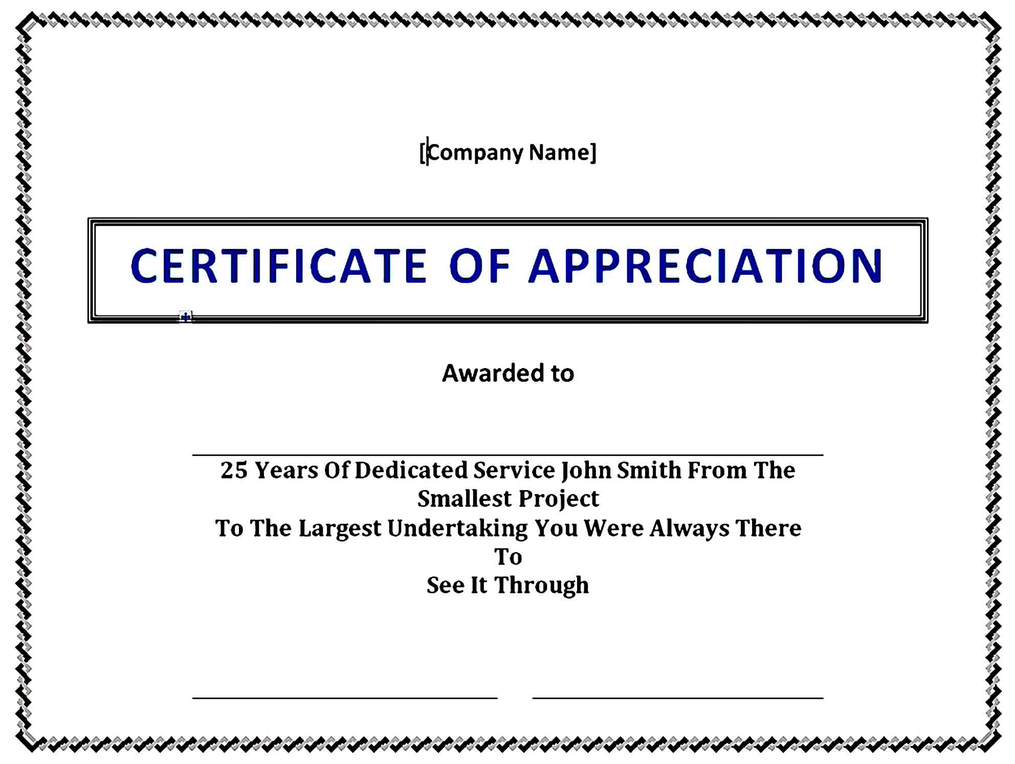 Certificate of Appreciation 05