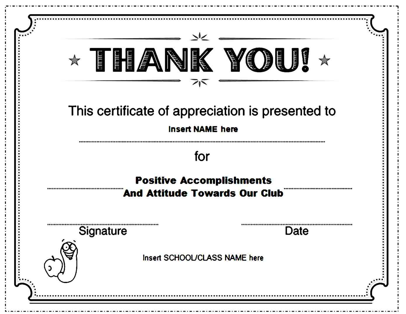 Certificate of Appreciation 07