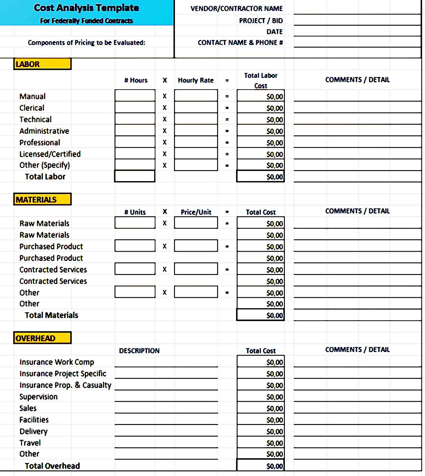Cost Benefit Analysis Template 06