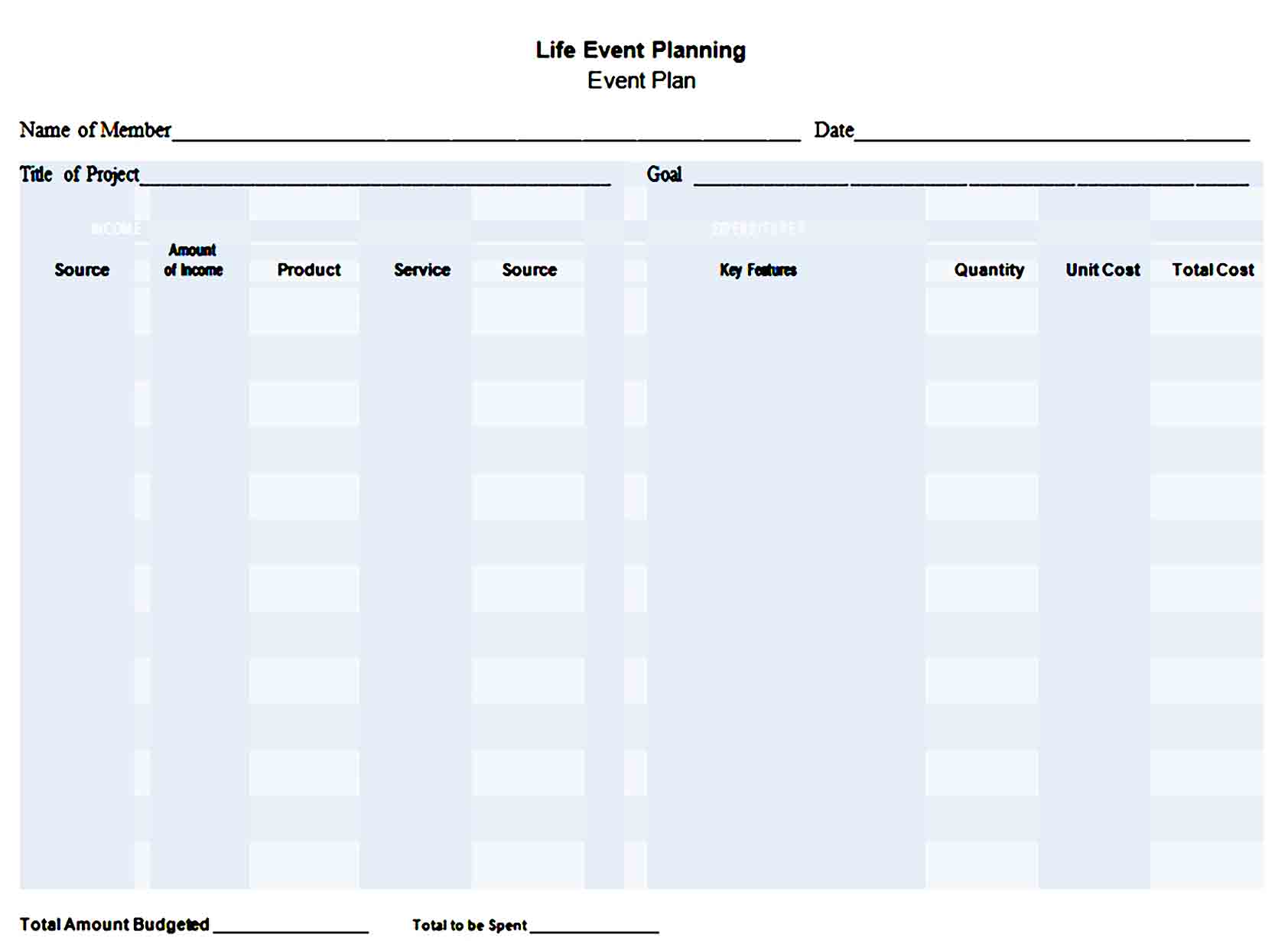 Event Planning Template 10