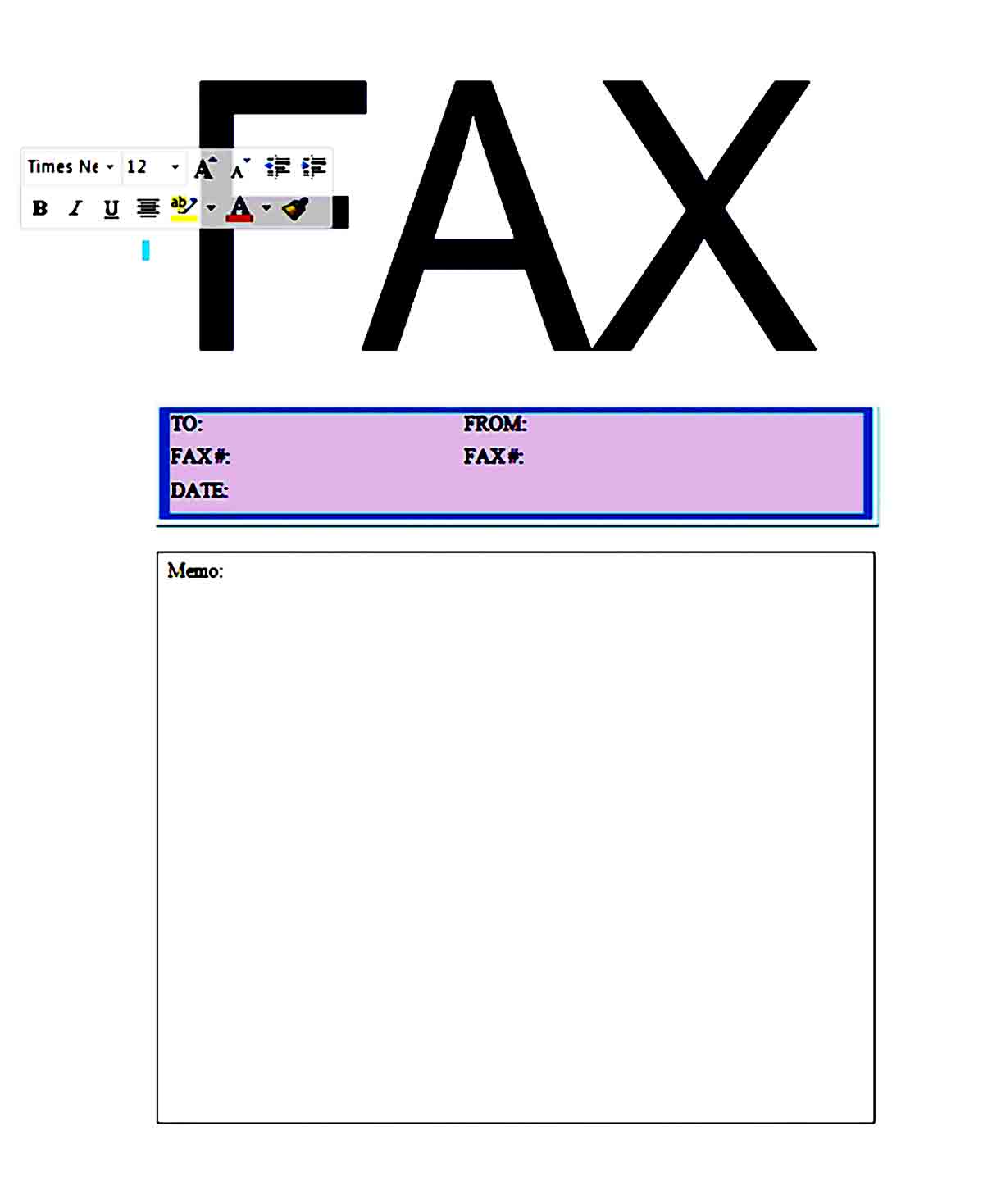 Fax Cover Sheet Template 03