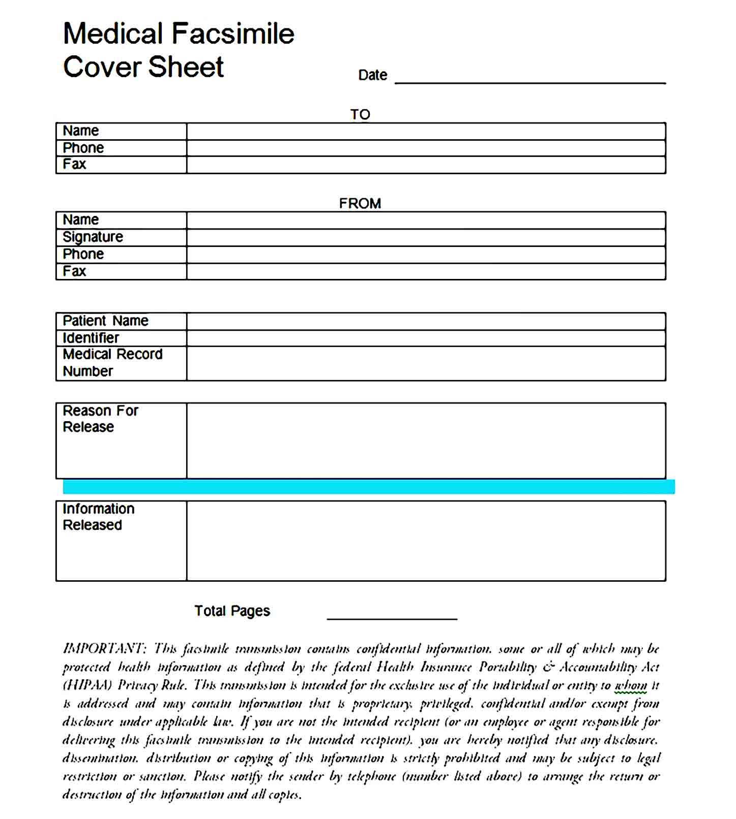 Fax Cover Sheet Template 15