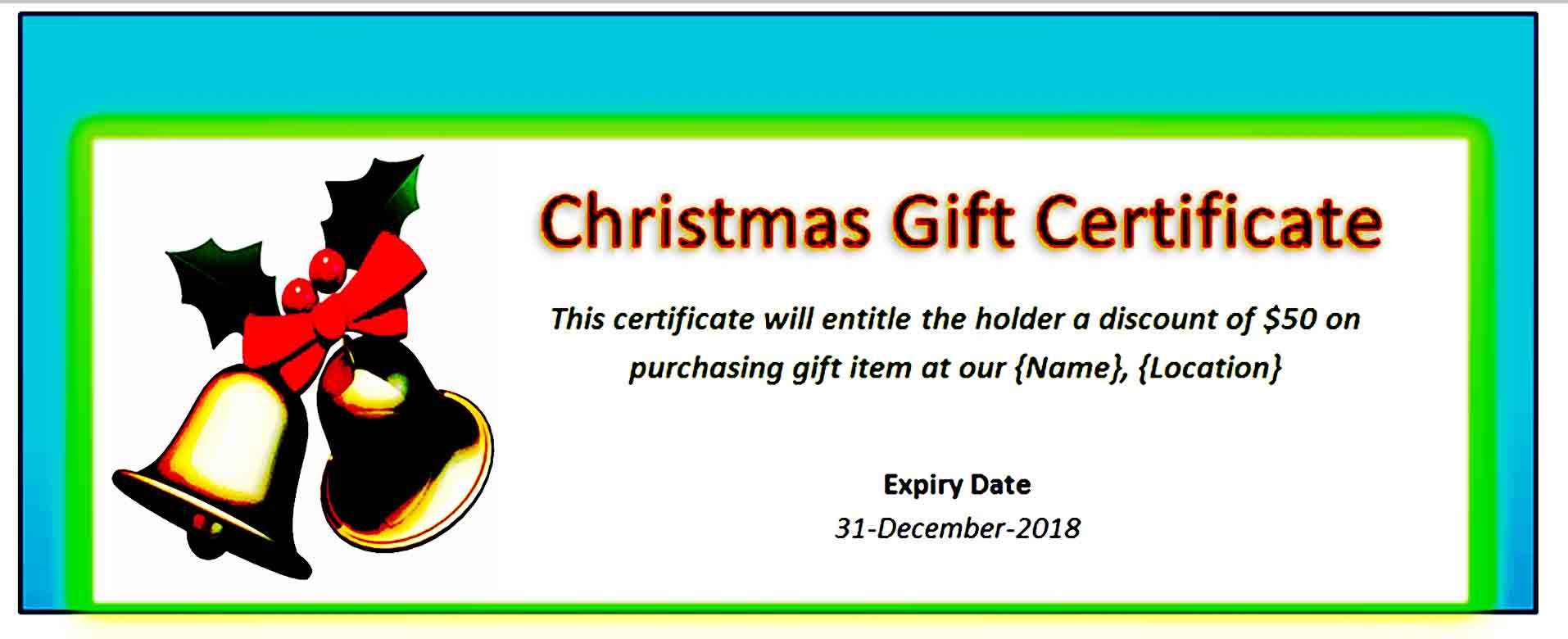 Gift Certificate Template 09