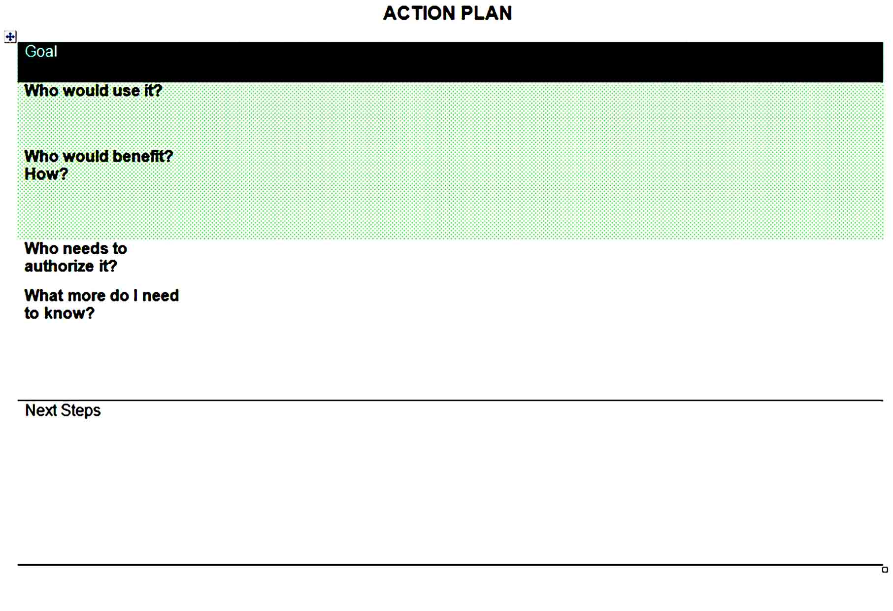 action plan template 34