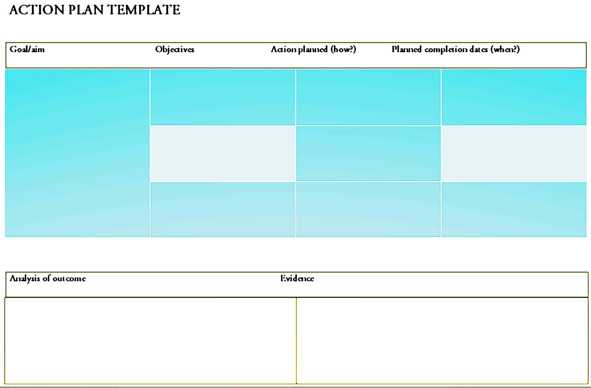 action plan template 37