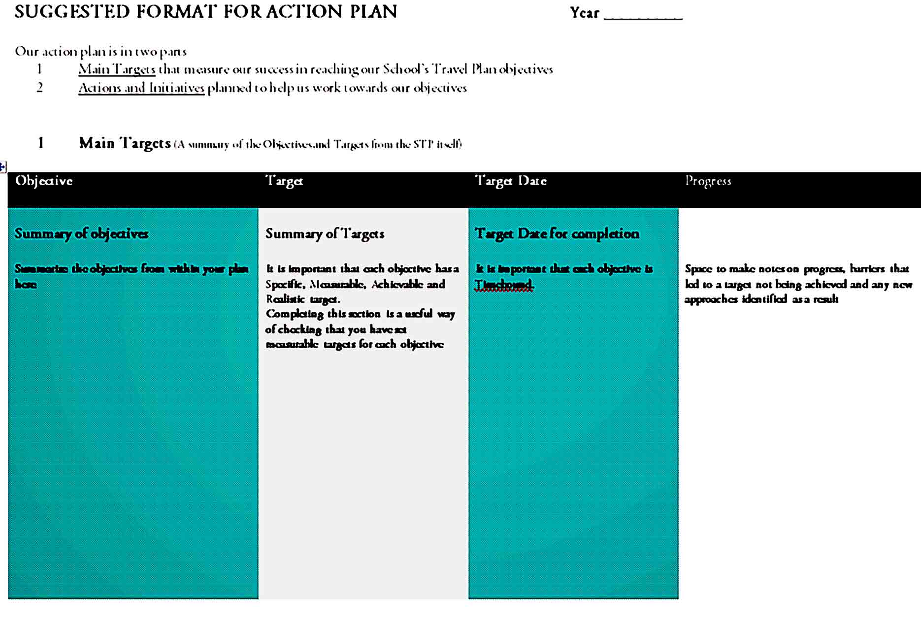 action plan template 40
