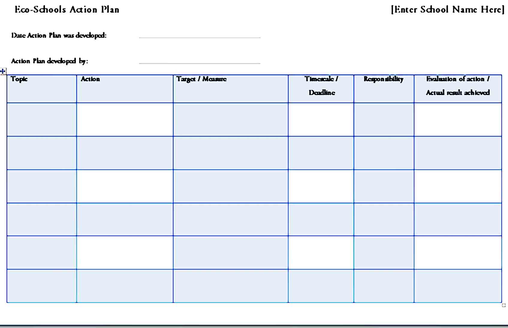 action plan template 41