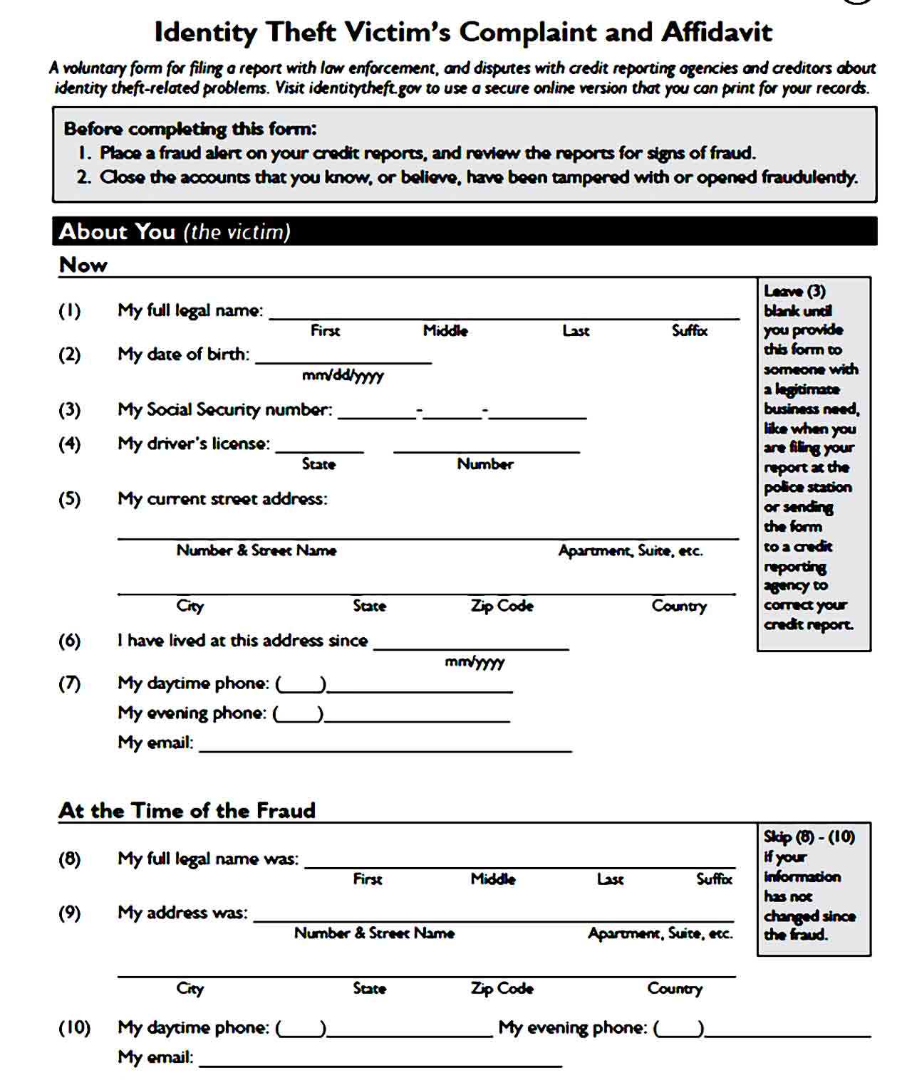 affidavit form 38