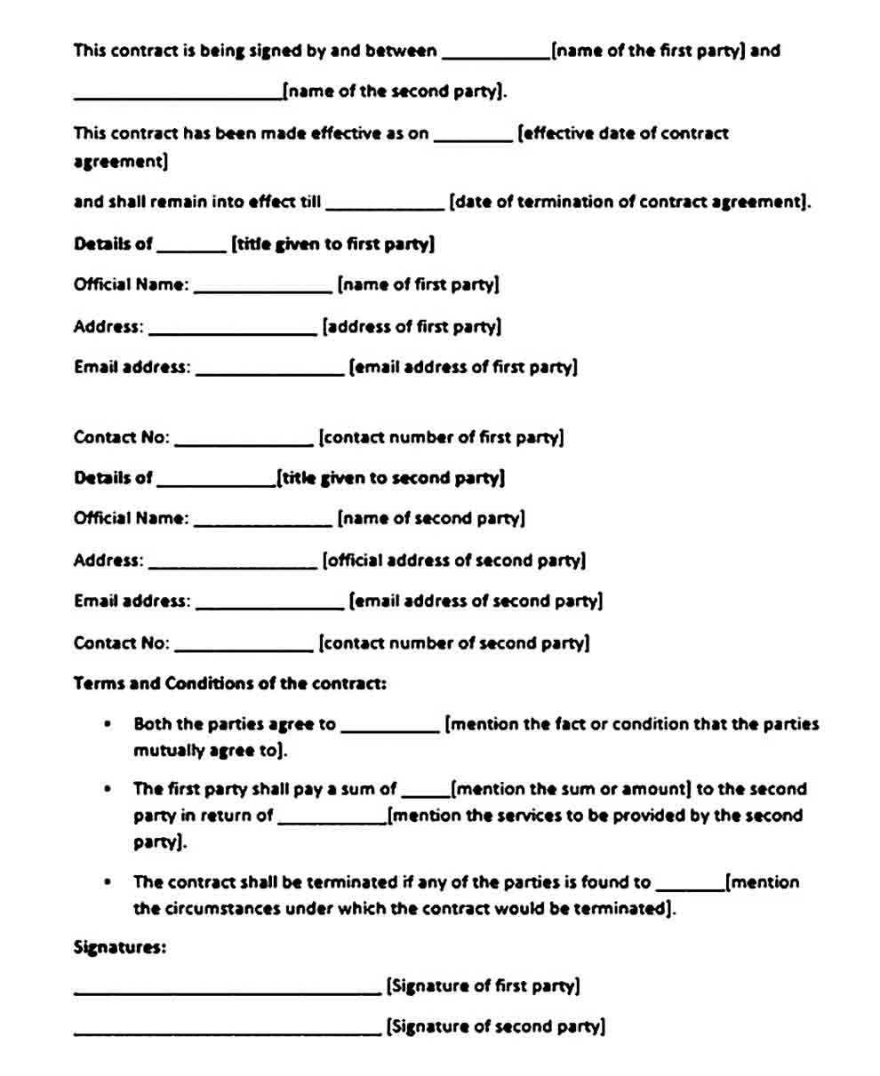 contract agreement templates word1