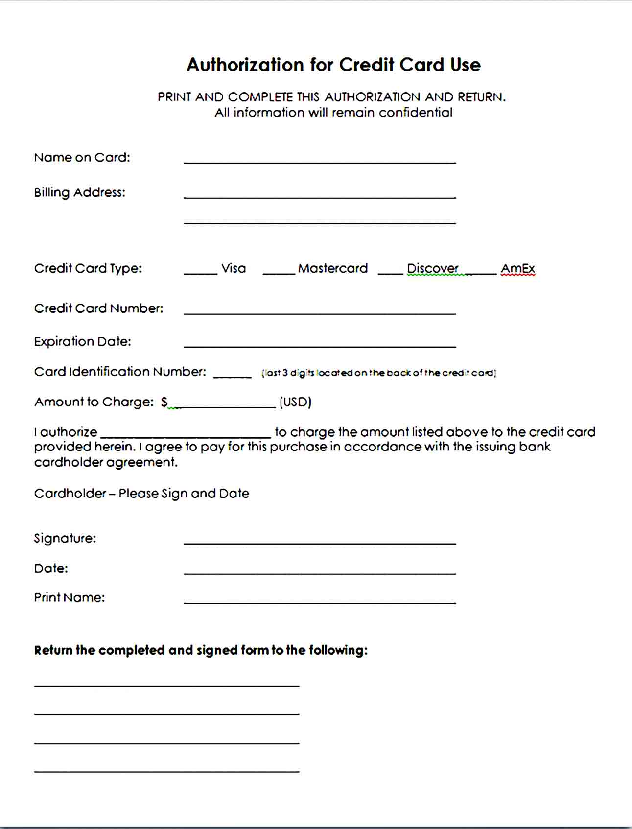 credit card authorization form template 05