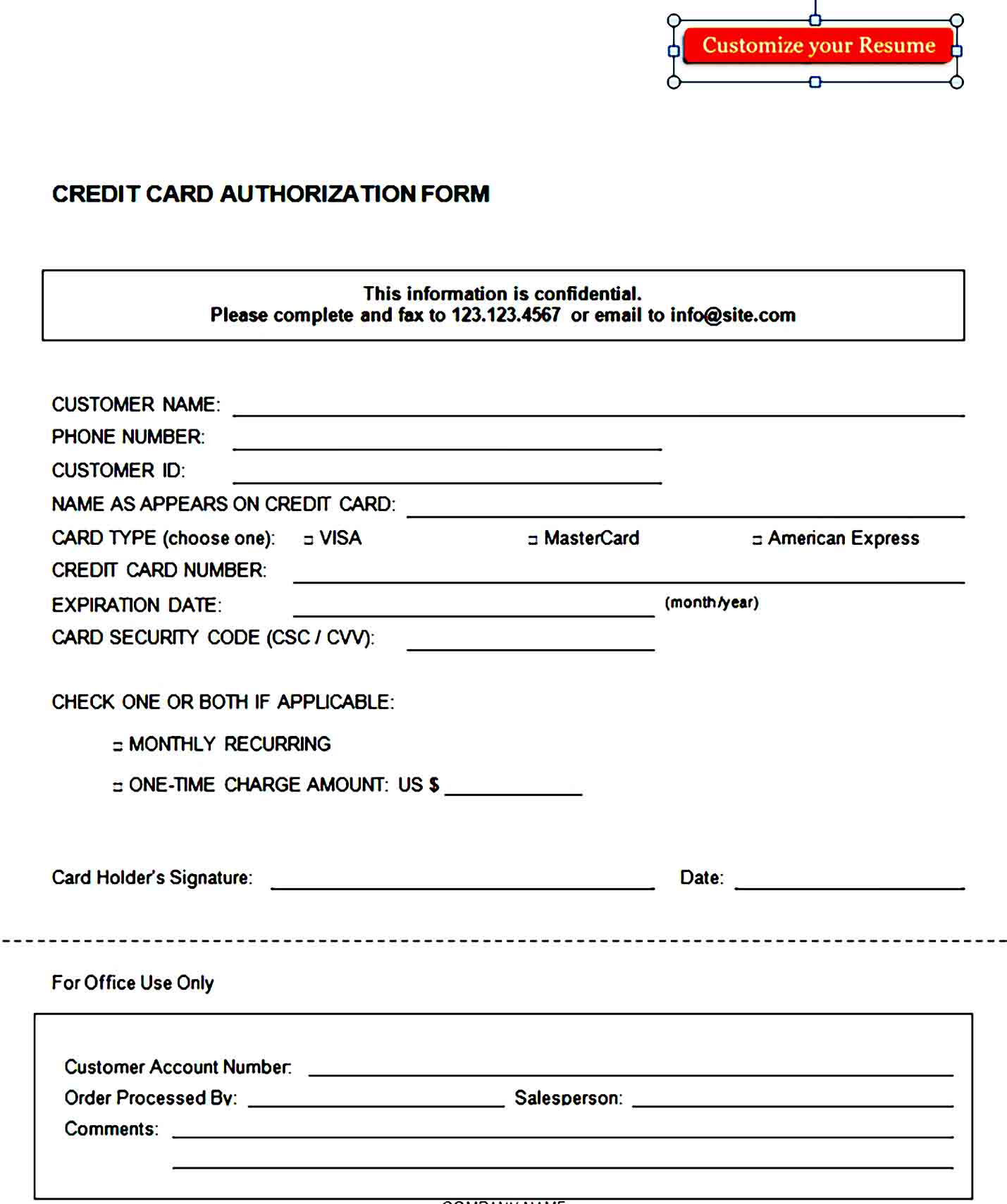 credit card authorization form template 07