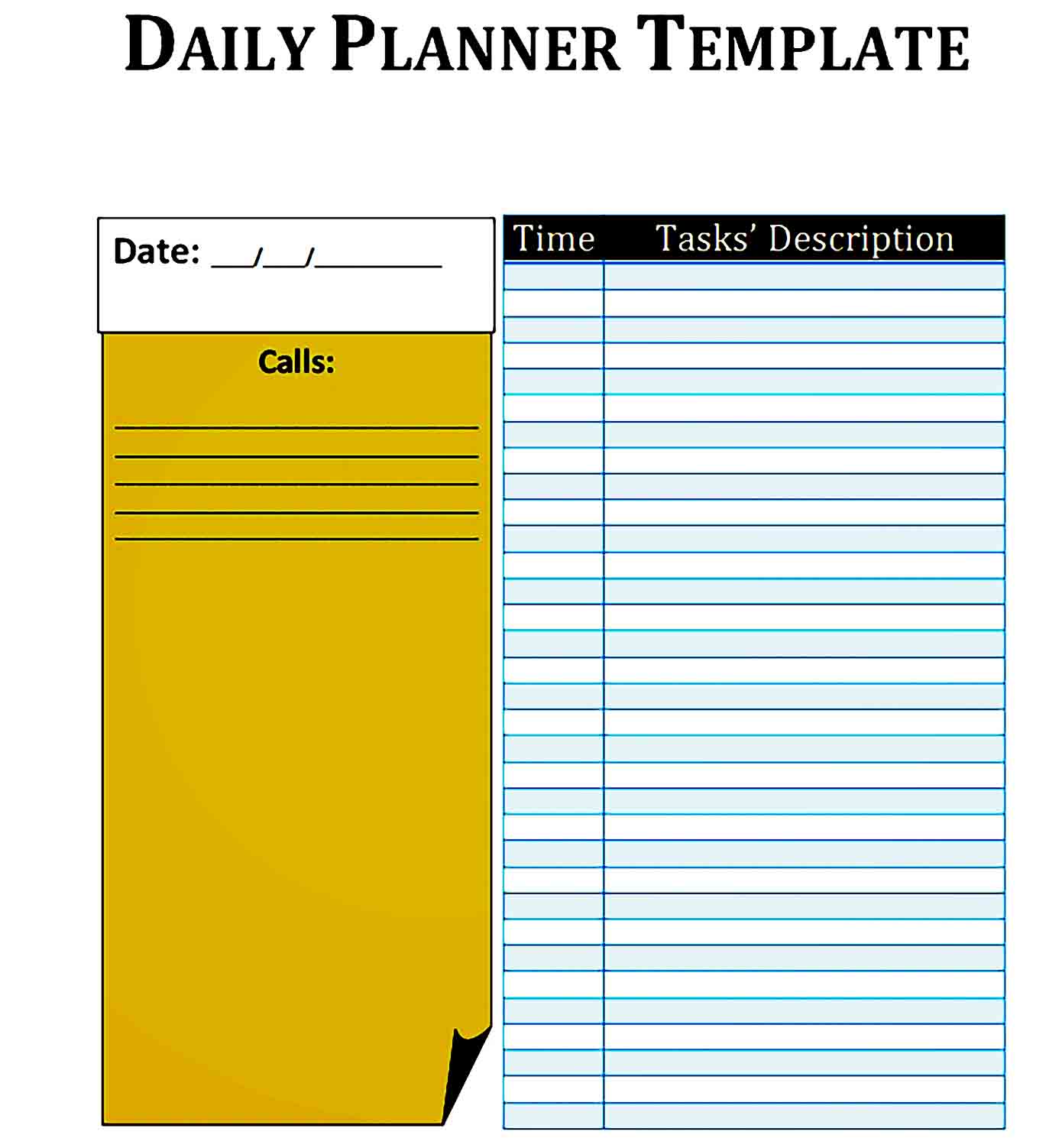 daily planner template 20