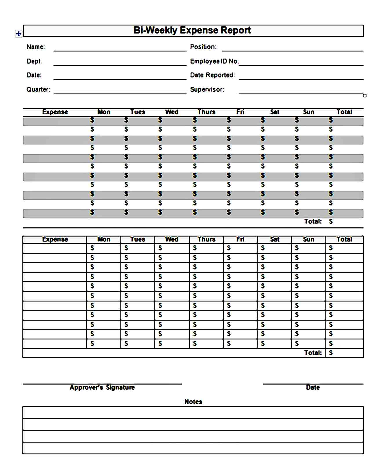 expense report template 23