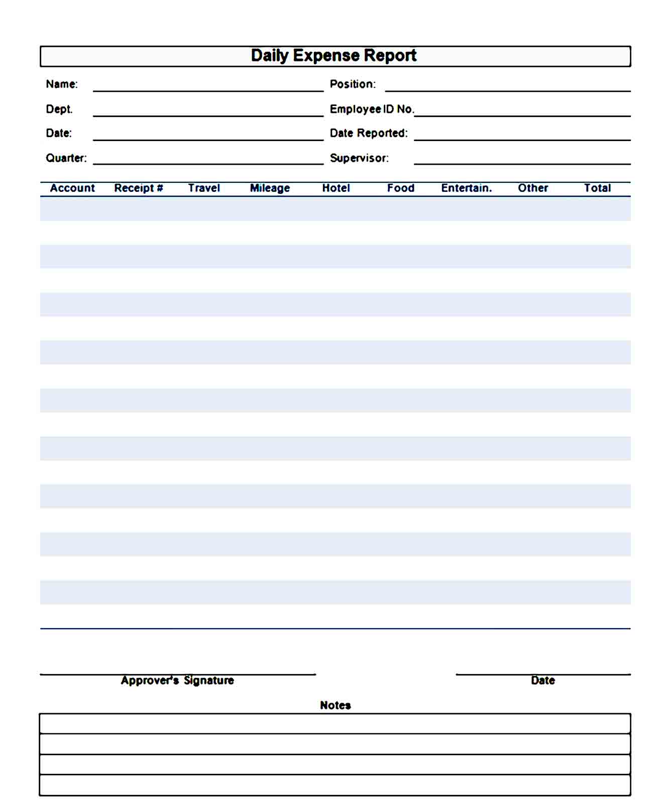 expense report template 24