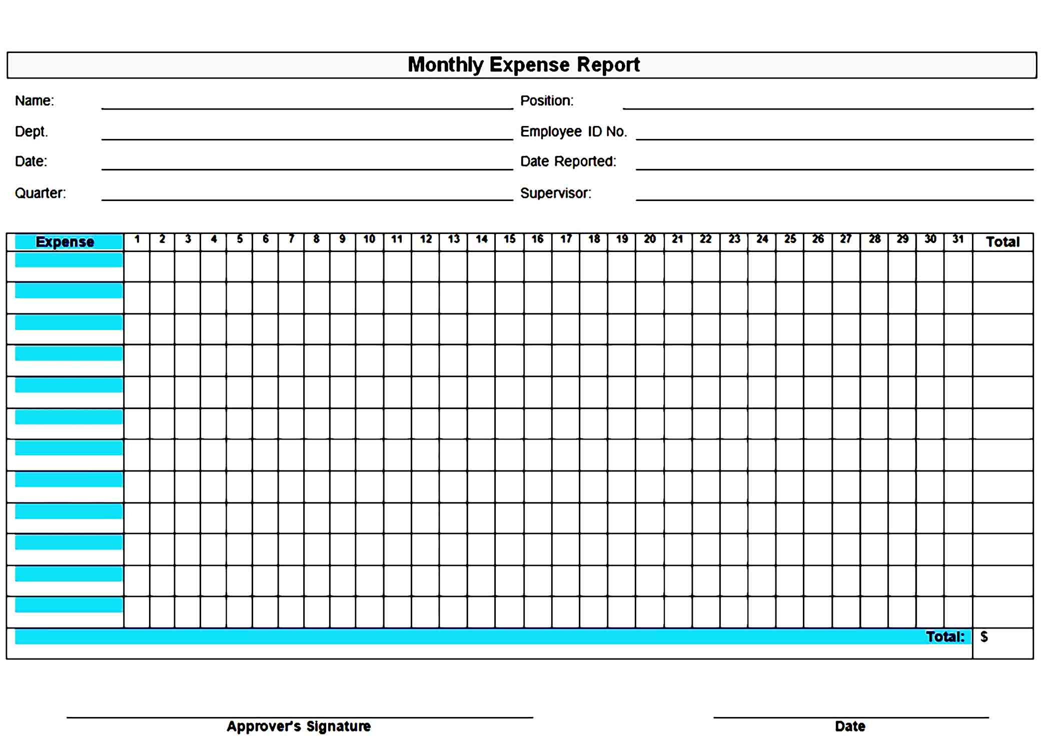 expense report template 35