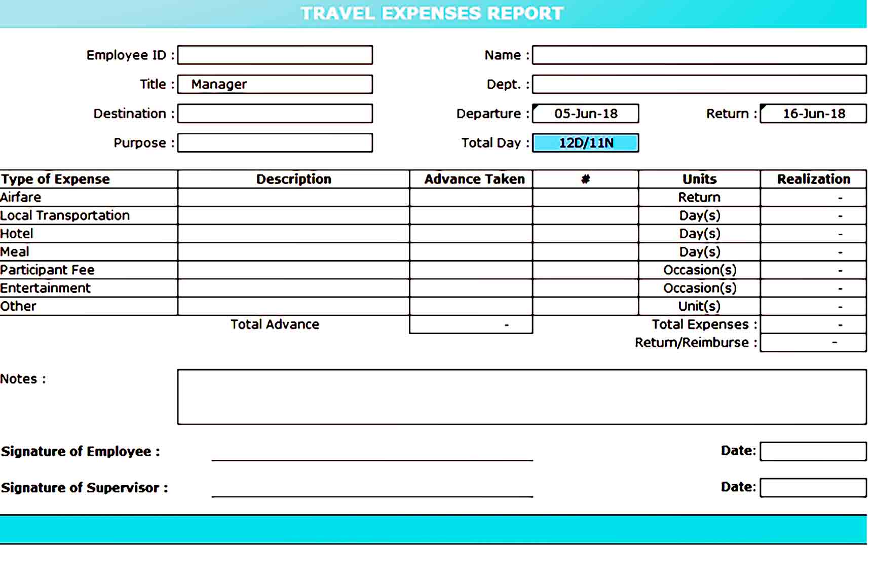 expense report template 38