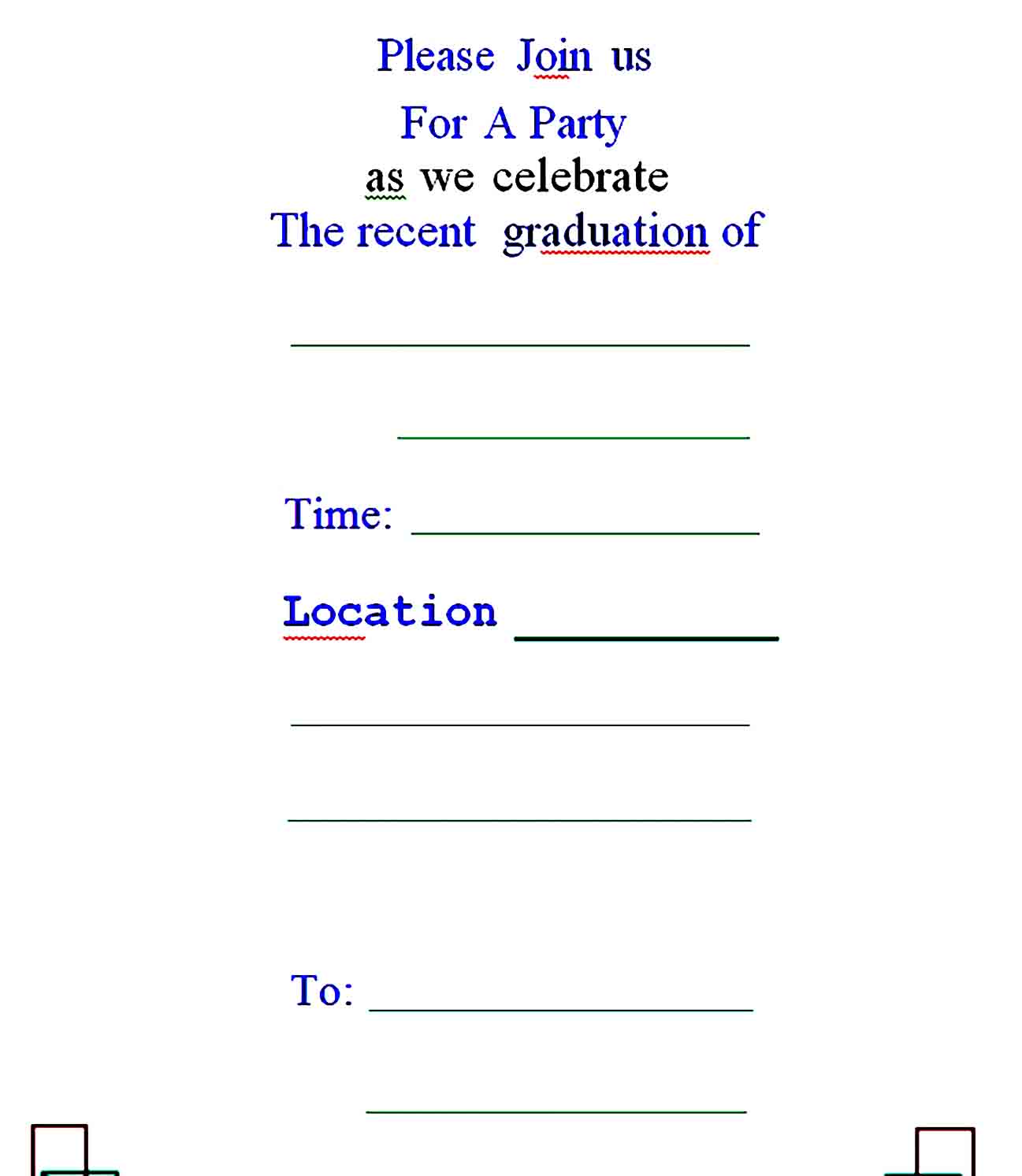 graduation invitation templates 31