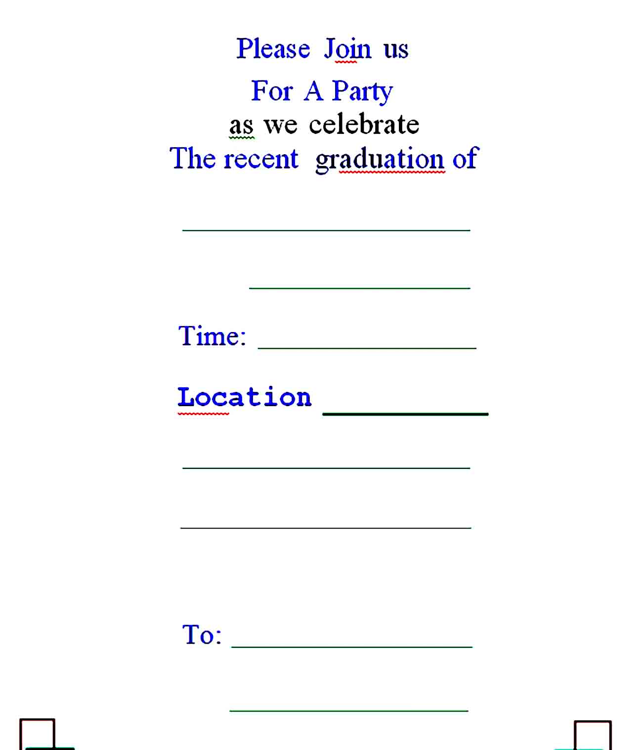 graduation invitation templates 41