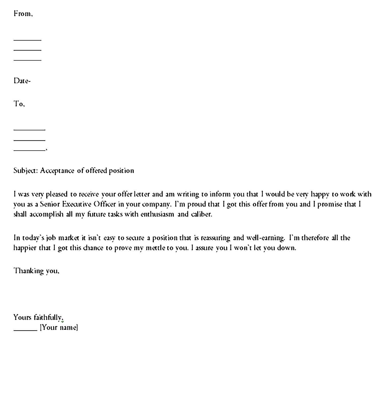 job acceptance letter 09