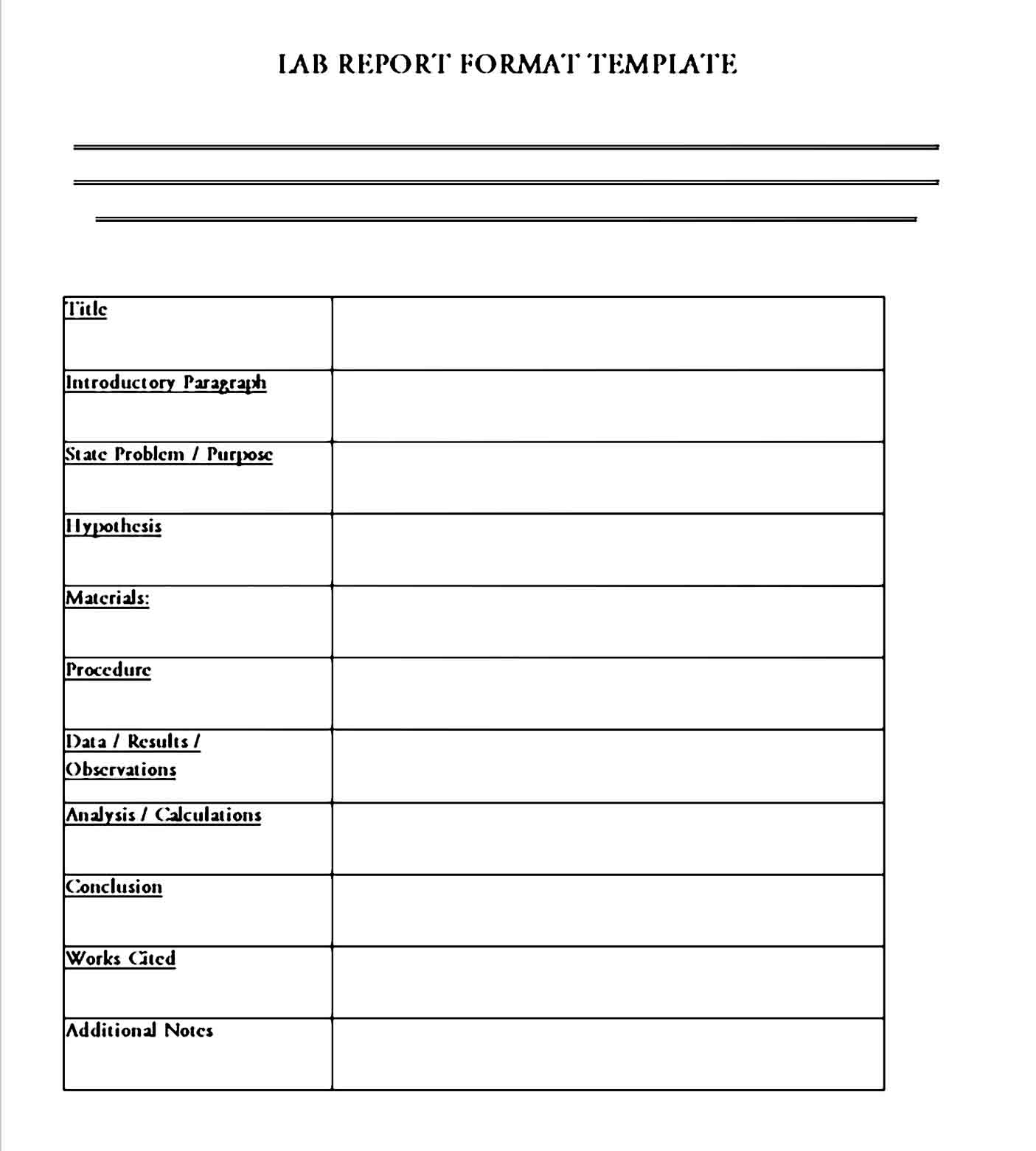 lab report template 05