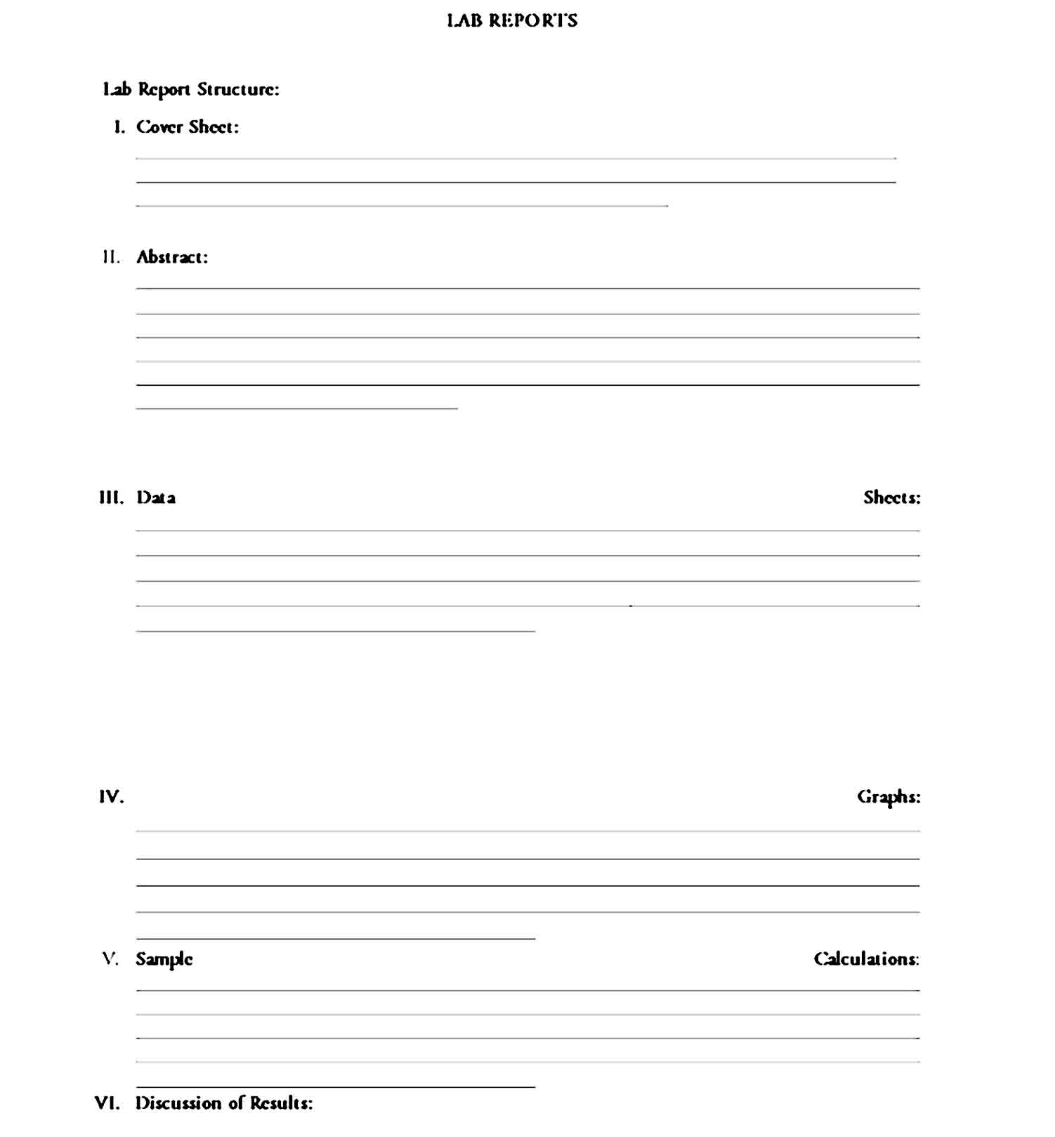 lab report template 11