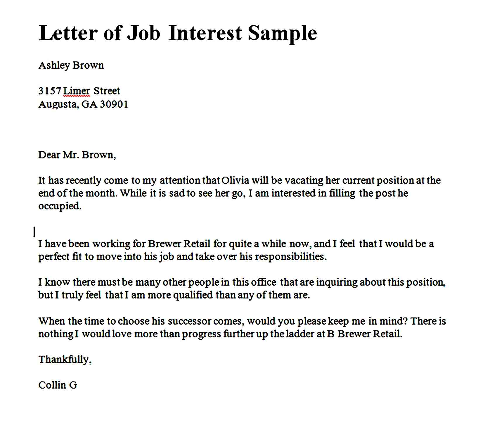 letter of interest 24
