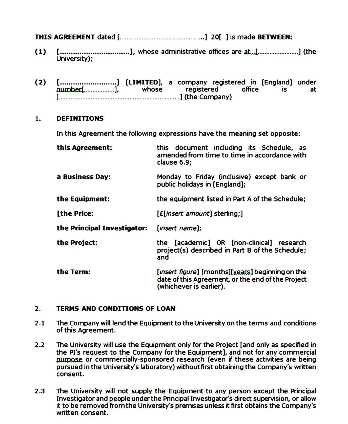loan agreement template 26