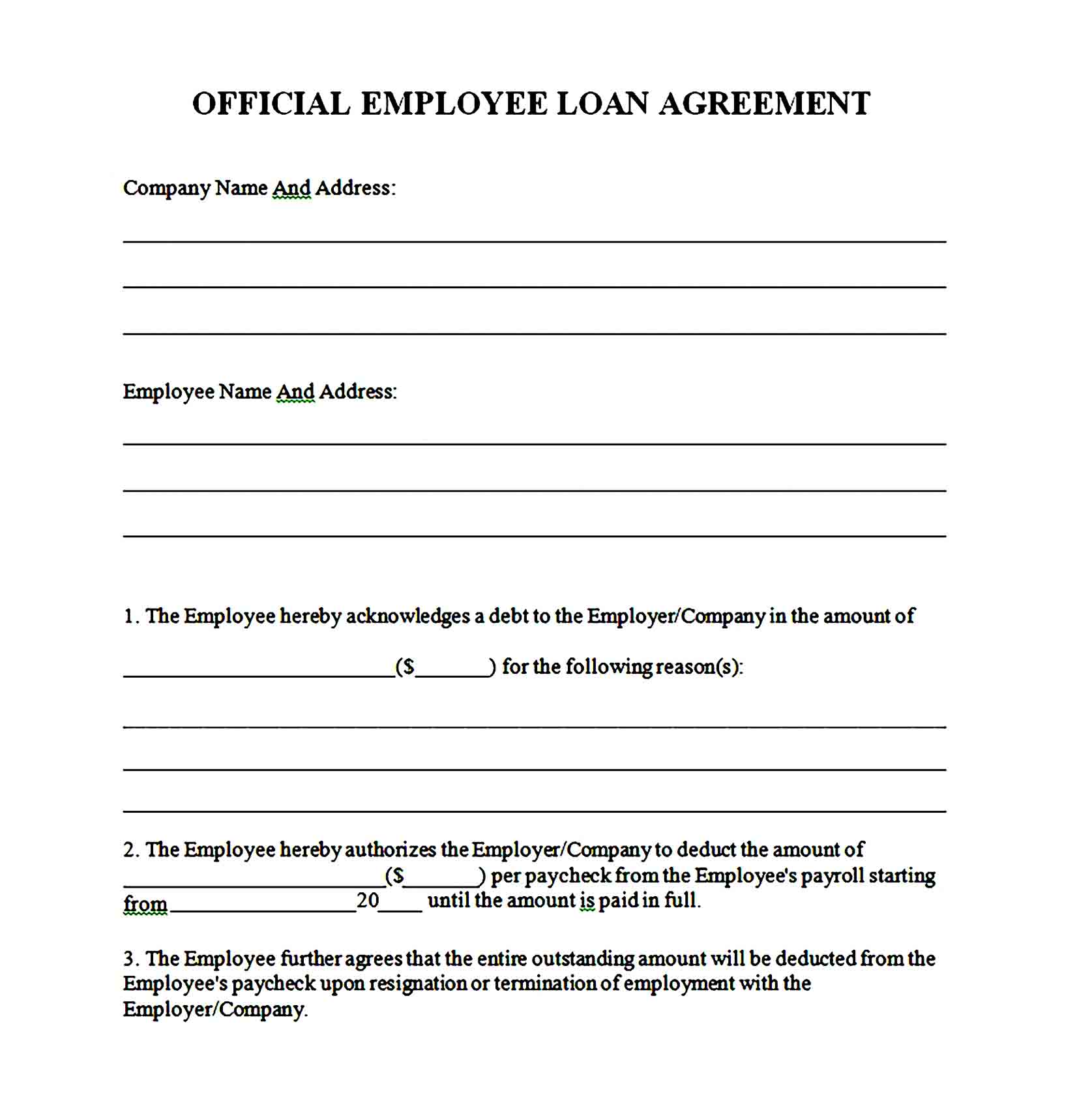 loan agreement template 38