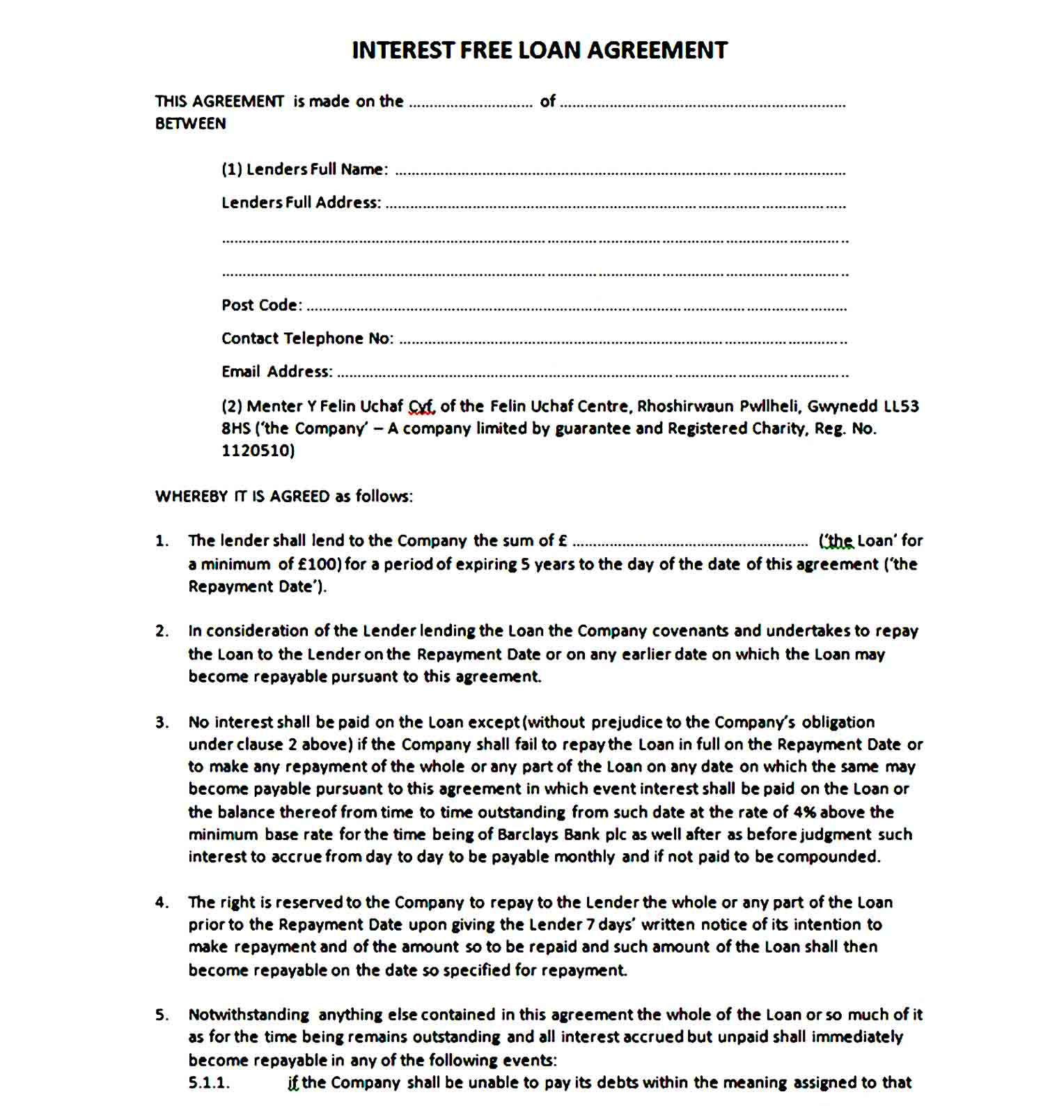 loan agreement template 39