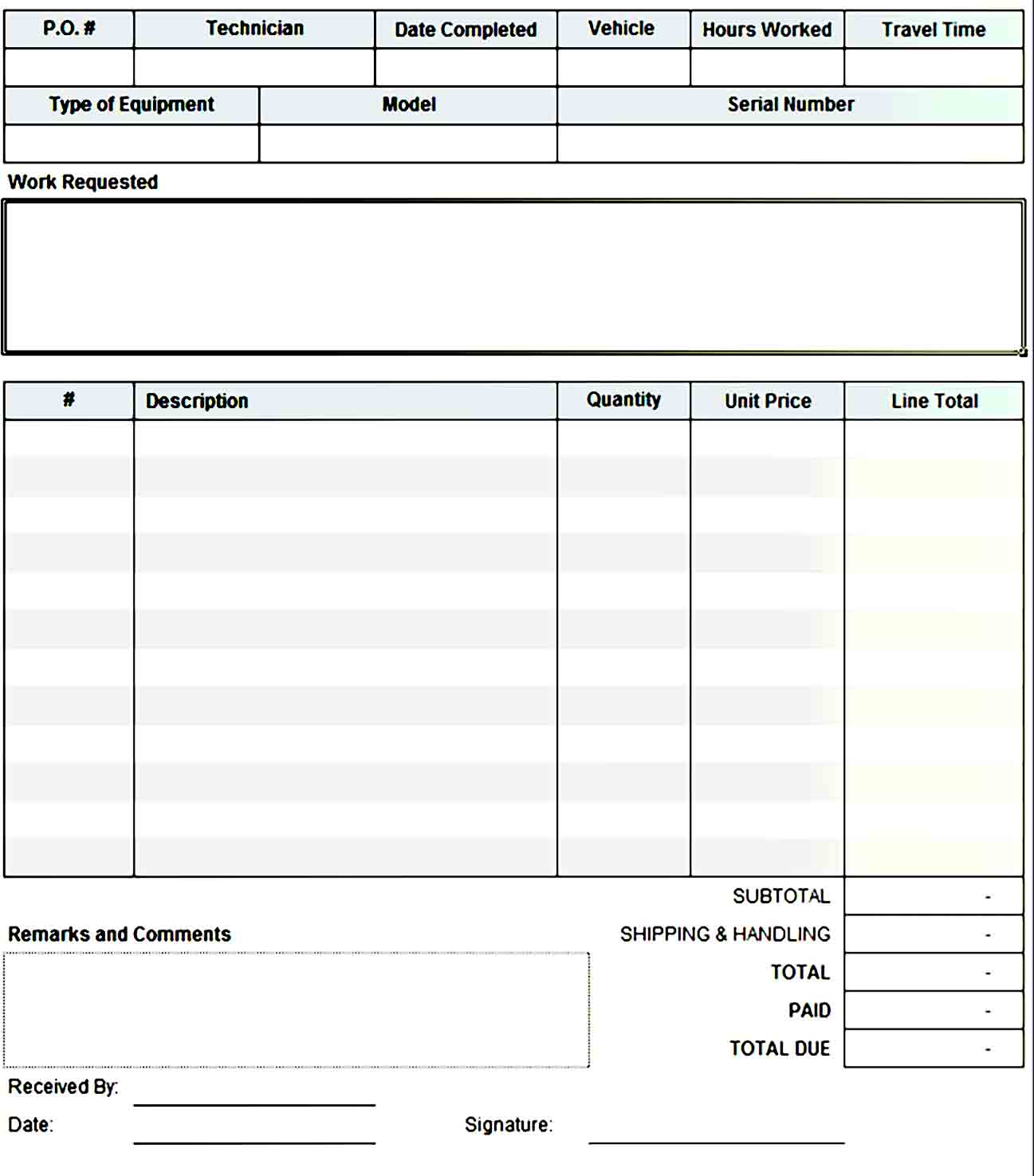 order form template 41