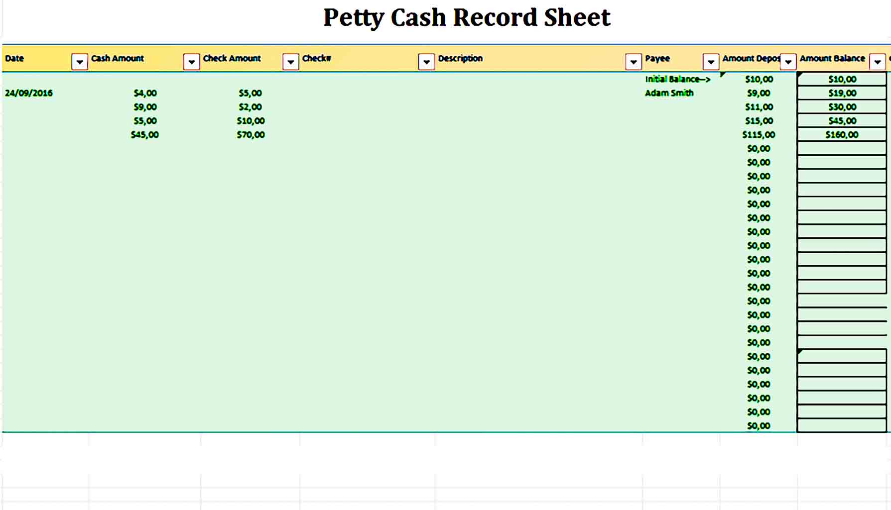 petty cash log 07