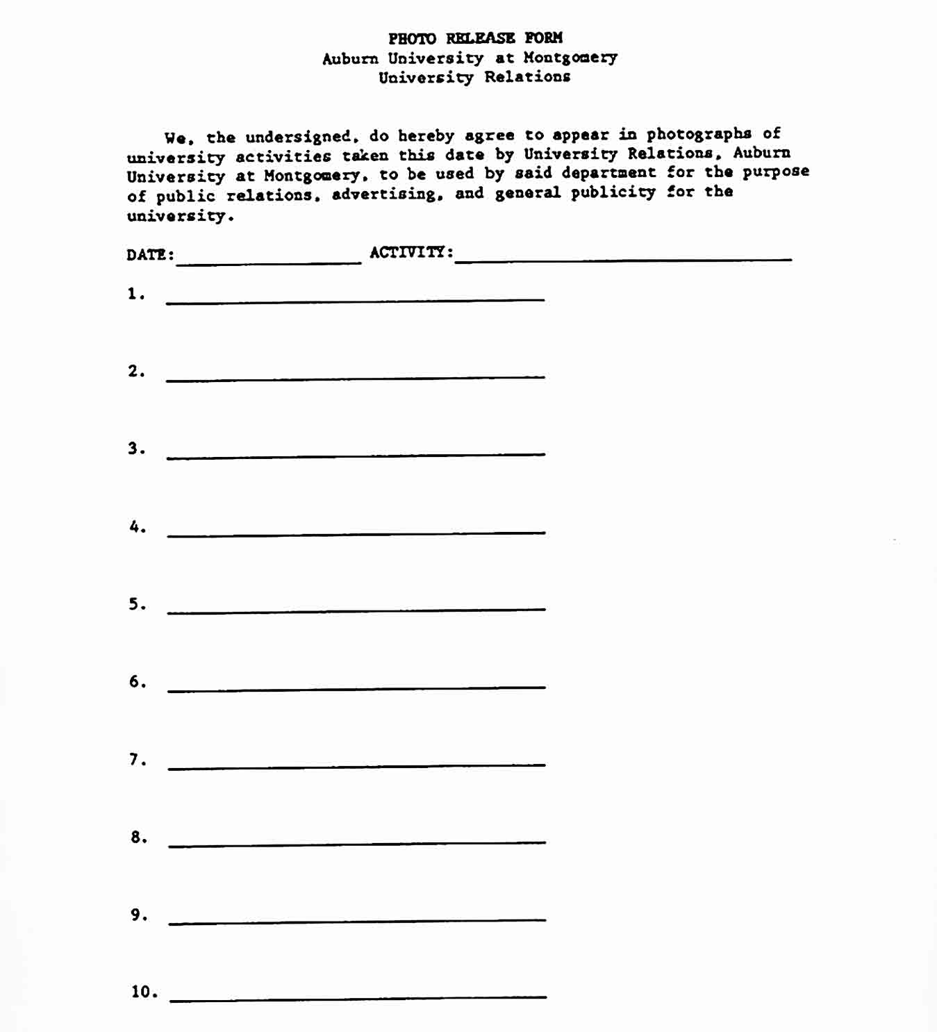 photo release form 48